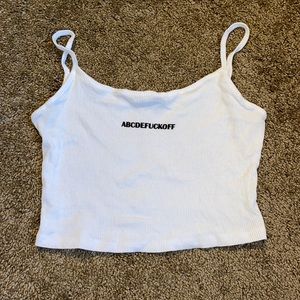 Graphic Crop Top tank top